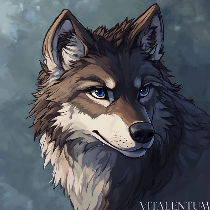 Artistic Wolf Illustration