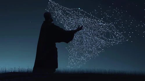 Silhouette Reaching for the Stars