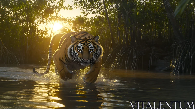 Bengal Tiger at Golden Hour