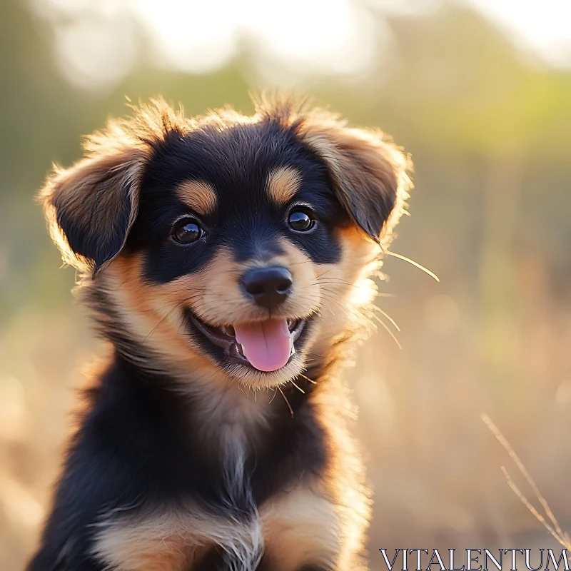 Joyful Puppy in Natural Light