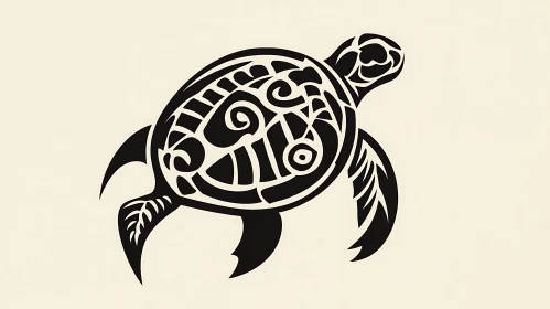 Black Turtle Ornament