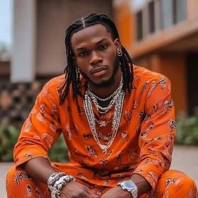 Man with Dreadlocks and Silver Jewelry