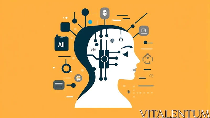 Artificial Intelligence Mind Illustration