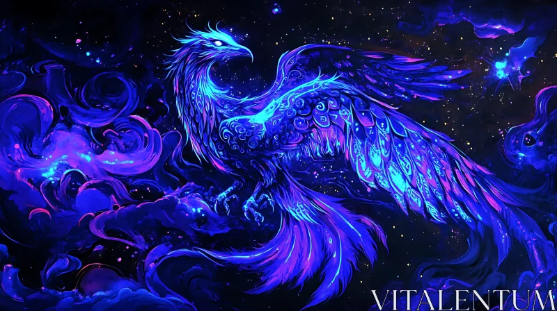 Celestial Phoenix Rising Artwork