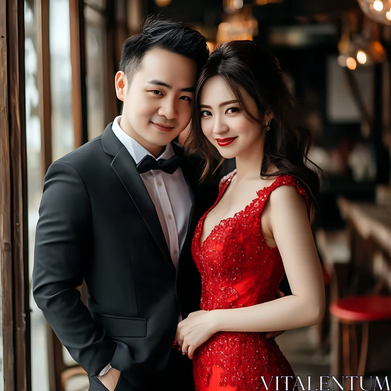 Couple's Portrait in Formal Attire