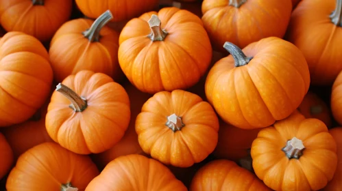 Pile of Orange Pumpkins