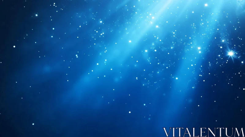 Blue Sparkles: Light and Color Symphony