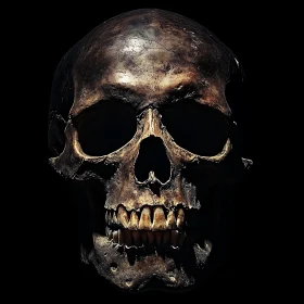 Anatomical Skull Still Life