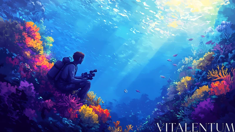 Scuba Diver Capturing Ocean's Beauty