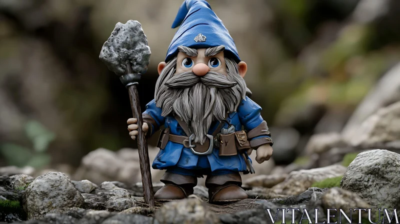 Whimsical Gnome Character Portrait