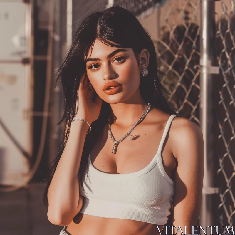 Glamorous Kylie Jenner in Chic Fashion Portrait