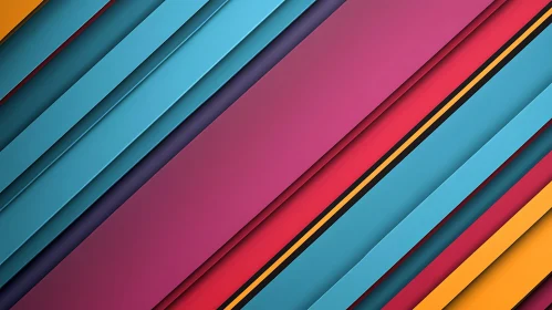 Colorful Diagonal Lines Abstract Design