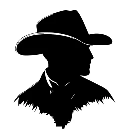 Monochrome Cowboy Portrait