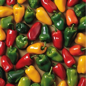Assorted Sweet Peppers Close-Up