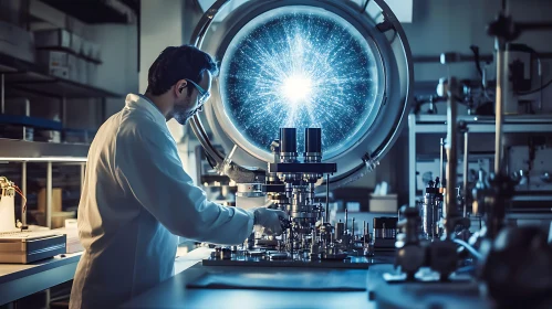 Scientist and Advanced Technology in Lab