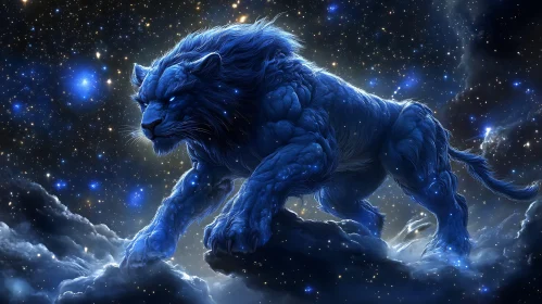 Cosmic Lion Among the Stars