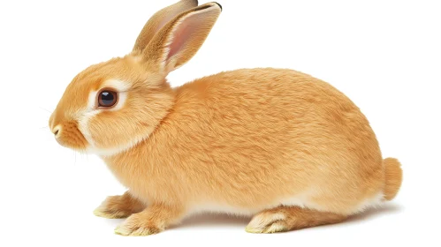 Adorable Golden Rabbit Close-Up