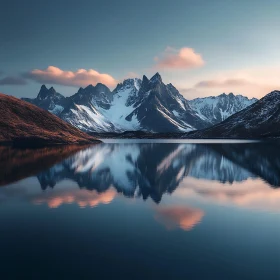 Peaceful Mountain Lake Landscape