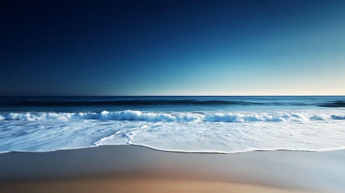 Peaceful Seascape with Gentle Waves