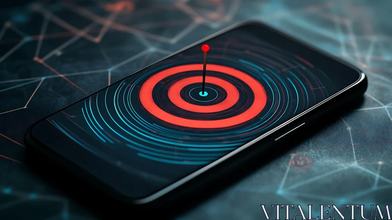 Smartphone Target Interface AI Image