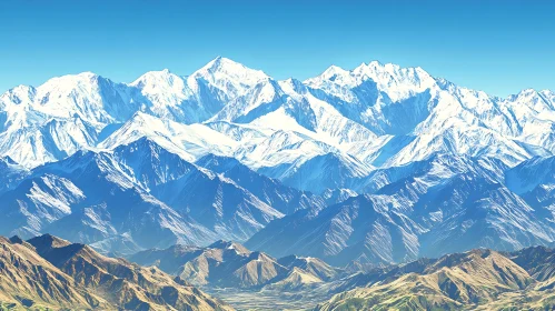 Majestic Mountain Range Landscape
