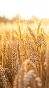 Sunlit Wheat Field