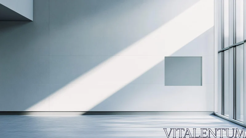 Sunny Minimalist Architecture Interior AI Image