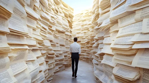 Paper Labyrinth: A Journey Through Data