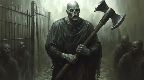 Dark Fantasy Undead with Axe