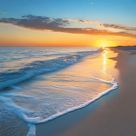 Tranquil Beach at Sunset