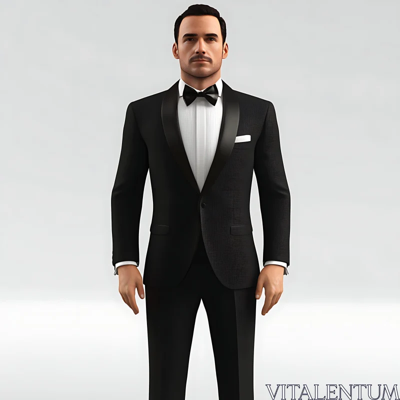 Formal Attire Man Portrait AI Image