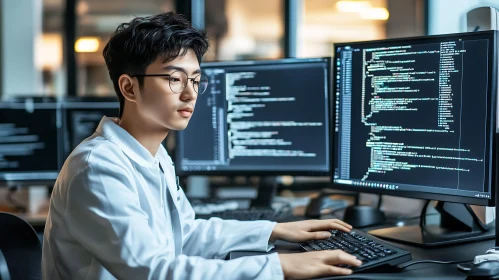 Young Programmer Coding
