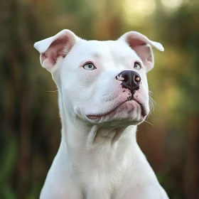 White Dog with Light-Colored Eyes