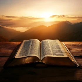 Open Book at Sunset