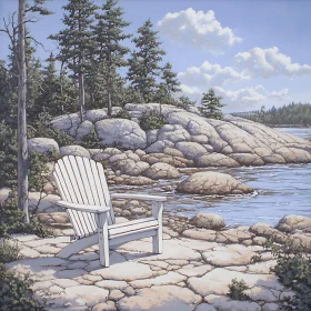 Lakeside Serenity Scene