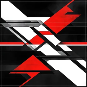 Modern Red White and Black Design