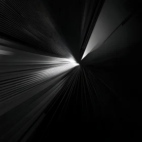 Converging Lines in Black and Grey