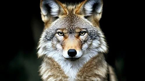 Wolf's Stare - Close-Up Animal Photography