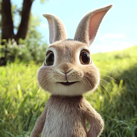 Whimsical Rabbit Close-Up