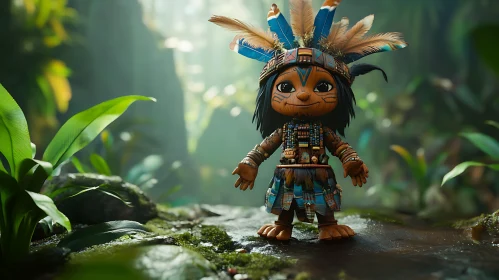 Doll in Native American Costume