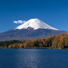 Picturesque Mount Fuji Landscape in Autumn