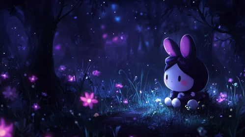 Bunny in a Magical Forest