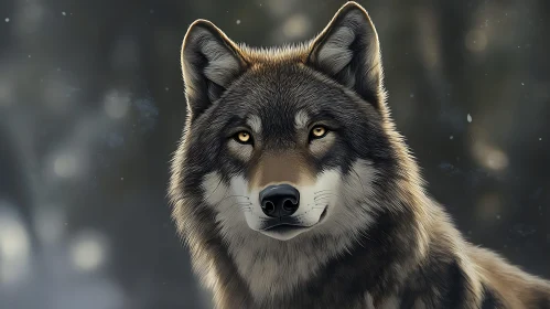 Wolf Gaze, Wild Animal Close-Up