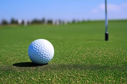 Golf Ball on Putting Green: Perfecting the Putt , AI