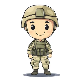 Cartoon Soldier Character Design