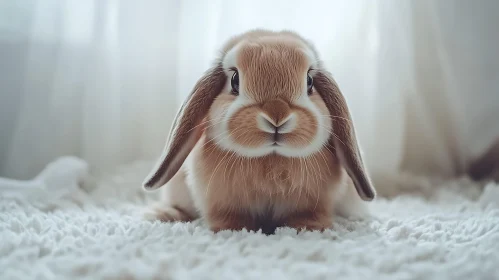 Charming Bunny with Droopy Ears