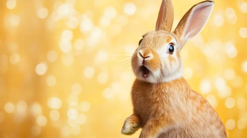 Close-up of a Cute Rabbit