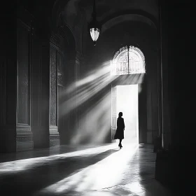 Silhouette in Radiant Light