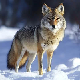 Coyote in Snow