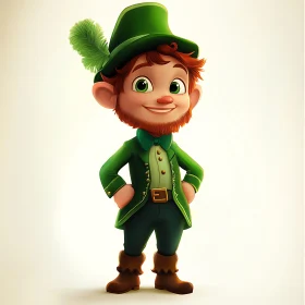 Whimsical Leprechaun Illustration